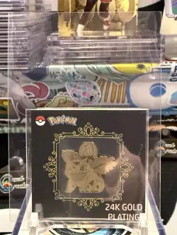 Ivysaur Pokemon Candy Stickers (2023) Korean Striking 24k Gold Plating NM CO - Image 1