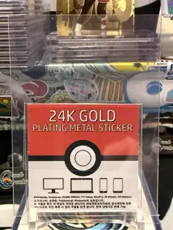 Pokemon Haunter 24k Gold-Plated Sticker - From Popping Candy Packs CO - Image 2