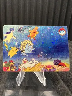 Pokemon Vintage Pocket Monsters Vending HOLO Prism Sticker Bandai 1999 Nintendo - Image 1