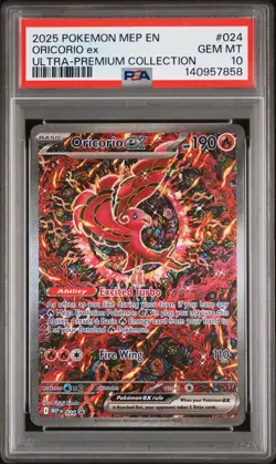 2025 POKEMON MEP PROMO ULTRA-PREMIUM COLLECTION #024 ORICORIO EX PSA 10 - Image 1