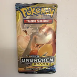 Pokemon Sun & Moon Unbroken Bonds Booster Pack sealed Charizard Reshiram - Image 1