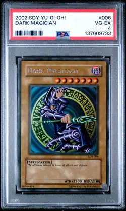 2002 YU-GI-OH! STARTER DECK: YUGI #006 DARK MAGICIAN PSA 4 - Image 1