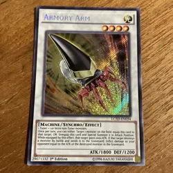 Yugioh! LP Armory Arm - LC5D-EN034 - Secret Rare - 1st Edition Lightly Played, E - Image 1