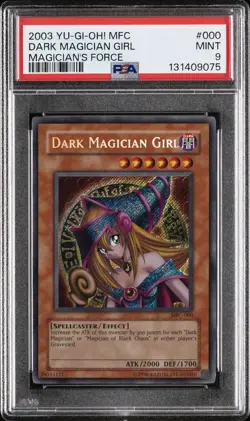 2003 YU-GI-OH! MFC-MAGICIAN'S FORCE #000 DARK MAGICIAN GIRL PSA 9 - Image 1
