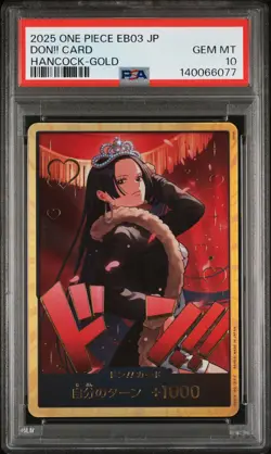 2025 ONE PIECE JPN EB03-EXTRA BOOSTER -HEROINES EDITION - DON!! CARD PSA 10 - Image 1