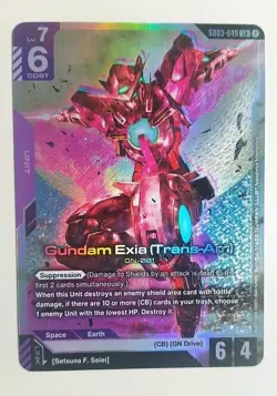 Gundam Exia (Trans-Am) GD03-049 LR - Steel Requiem - Gundam TCG Card Game CCG - Image 1