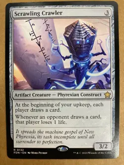 MTG 1x Scrawling Crawler # 132 Foundations Magic the Gathering Card x1 NM - Image 1