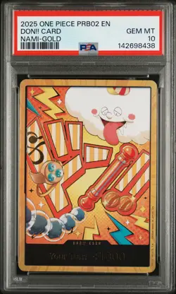 2025 ONE PIECE PRB02-PREMIUM BOOSTER NAMI-GOLD DON!! CARD PSA 10 - Image 1