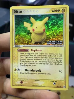 Ditto (Pikachu) 39/113 EX Delta Species 2005 Reverse Holo Pokemon Card TCG - Image 3