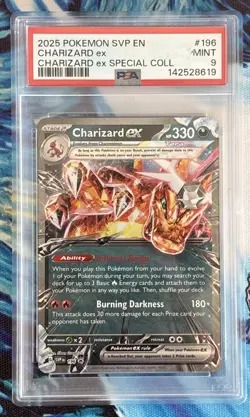 Charizard ex 196 Sv: Scarlet & Violet Promo Cards Holo PSA 9 - Image 1