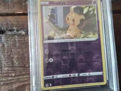 Pokemon Cards promo Holo 080/196 Mimikyu ar sr ex graded slab card gold art b33 - Image 5