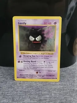 Gastly 50/102 Shadowless NM Near Mint Base Set Non-Holo Pokemon Card - Image 1