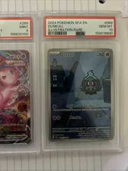 Pokemon 3 Graded Cards - Mew Vmax, Duskull, And Kangaskhan Lot Of 3 - Image 4