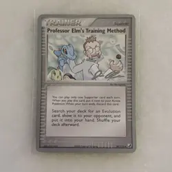 Pokemon Card 2005 Unseen Forces Professor Elm's Training Method 89/115 WC 2006 - Image 1