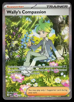 Wally's Compassion 186/132 Holo SIR Mega Evolution Pokemon Card - Image 1