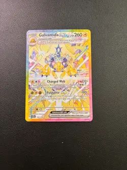 Pokemon Galvantula EX TCG Card Stellar Crown Holo 168/142 Sv07 - Image 1