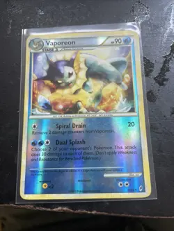 Vaporeon 52/95 Call of Legends Pokemon Card Reverse Holo Rare Lightly Played - Image 1