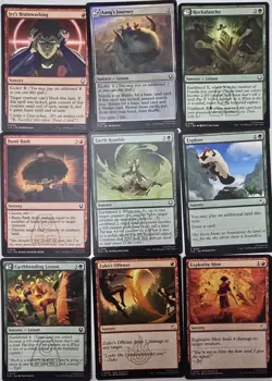 Bumi Unleashed Commander Deck Avatar Earthbending Lands MTG EDH Custom 100 Cards - Image 3