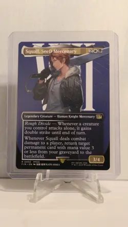 MTG: Squall, SeeD Mercenary 0402, Final Fantasy (Borderless, Rare, NM) - Image 1