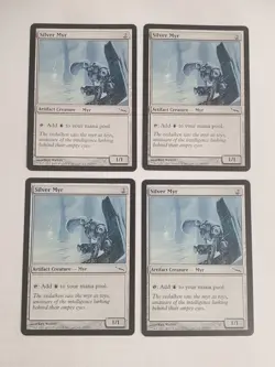 MTG Playset 4x Silver Myr (Mirrodin/Artifact/C) - BGM - Image 1