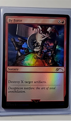 2022 MTG Magic the Gathering SLD Secret Lair Drop Transformer Foil 1086 By Force - Image 1