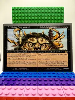 B.F.M. Big Furry Monster [Unglued] - EX Excellent - VINTAGE MTG RARE - Image 1