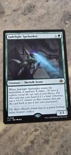 Jadelight Spelunker The Lost Caverns of Ixalan Regular Creature Merfolk Rare MTG - Image 1