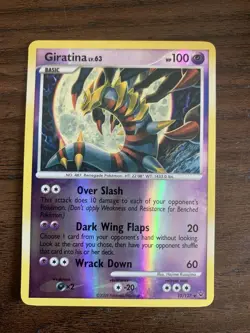 Pokemon Tcg Giratina(Holo Bleed) 10/127 Platinum Holo Rare Excellent Condition - Image 1