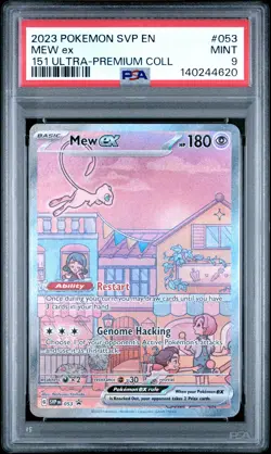 2023 POKEMON SVP PROMO 151 ULTRA-PREMIUM COLLECTION #053 MEW EX PSA 9 - Image 1