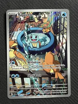 Squirtle 148/142 Stellar Crown ~Pokemon TCG Pokemon Squirtle Squirtle Holo - Image 1