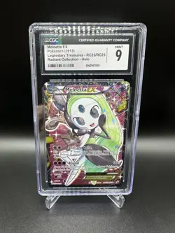CGC 9 Meloetta EX 2013 Pokemon B&W Legendary Treasures Full Art Holo #RC25/RC25 - Image 1