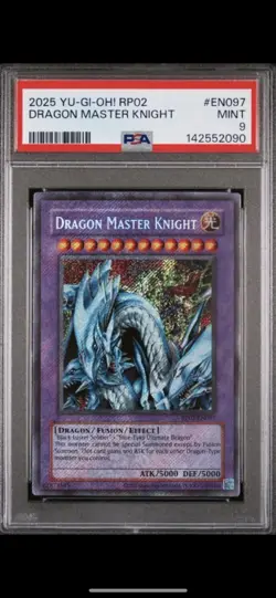 2025 YU-GI-OH! RP02 DRAGON MASTER KNIGHT PSA 9 - Image 2