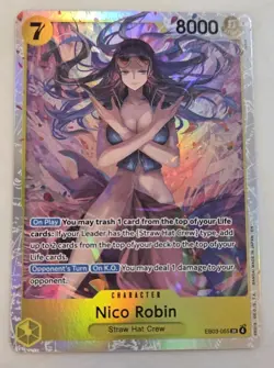 2026 One Piece NICO ROBIN Eb03-055 SR Heroines Edition English - Image 1