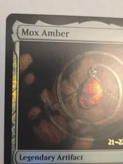 MTG: Dominaria United - Mox Amber (Prerelease Card) - Foil (LP) - Image 2