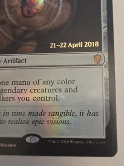 MTG: Dominaria United - Mox Amber (Prerelease Card) - Foil (LP) - Image 4