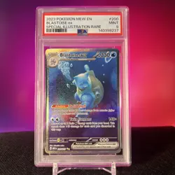 Scarlet & Violet 151 Blastoise EX Holo Card #200/165 SV Mint Graded PSA 9 - Image 1