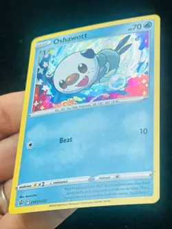 Oshawott SWSH222 - Black Star Promo - Kurumitsu - LP - NM - Pokemon TCG Card - Image 2