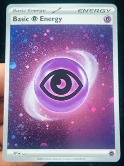 Basic Psychic SVE 005 - 151 Swirl Cosmo Holo - LP - NM - Pokemon TCG Card - Image 1