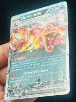 Charizard ex 125/197 - LP - NM - OBF - 5ban Graphics - Pokemon TCG Card - Image 2