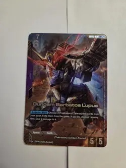 Bandai Gundam Barbatos Lupus GD03-050 LR Unit Card Gundam War TCG English - Image 1