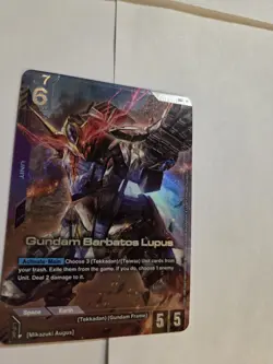 Bandai Gundam Barbatos Lupus GD03-050 LR Unit Card Gundam War TCG English - Image 2