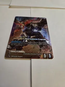Bandai Gundam Barbatos Lupus GD03-050 LR Unit Card Gundam War TCG English - Image 4