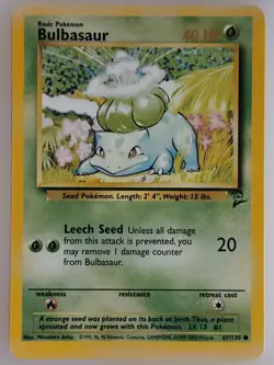 Bulbasaur 067/130 Base Set 2 Pokemon Card Vintage WOTC | LP - Image 1