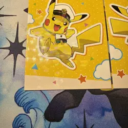 3 Cracked Ice Holo Pikachu Captain Card Database NON-TCG Set Of 3 Lot Pokemon - Image 5