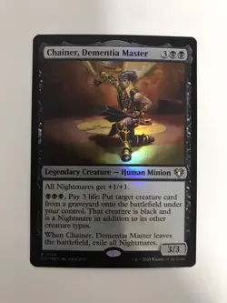Chainer Dementia Master Foil MTG Magic the Gathering Card NM Near Mint CMM - Image 1