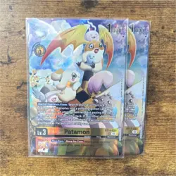 Bandai Digimon Card Game Patamon BT14-033 Rookie Holo - Image 1