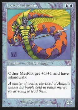 MTG English Lord of Atlantis Light Play Normal Time Spiral Time Shifted - Image 1