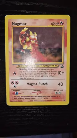 Pokemon TCG WOTC Vintage Magmar # 44 Wizards WOTC Black Star Promo MP Played - Image 1