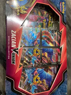 Pokemon TCG: Zacian V-Union Special Collection Factory Sealed Box Evolving Skies 820650809071 - Image 1