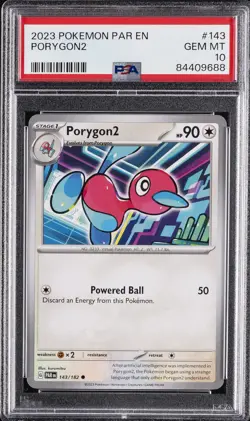 2023 POKEMON PAR EN-PARADOX RIFT #143 PORYGON2 PSA 10 - Image 1